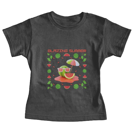 Blazing Watermelon Summer Baby Tees