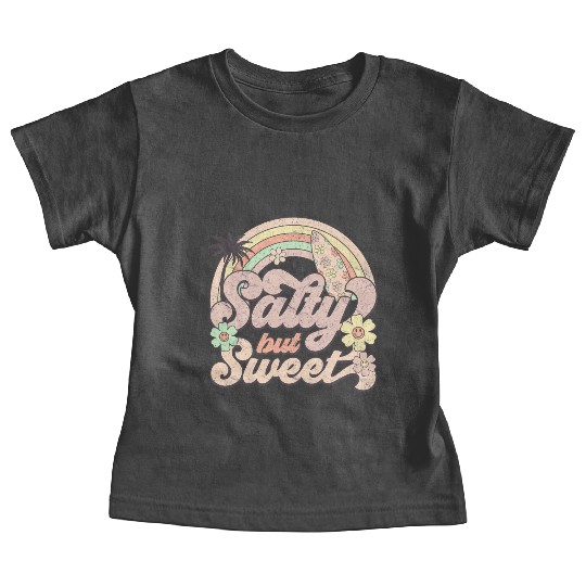 Salty but Sweet - Retro Summer Design Baby Tees