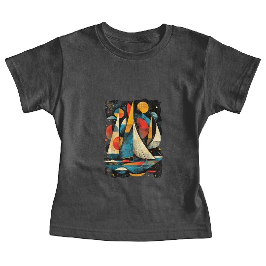 Artistic Sailor Women Sailing Baby Tees