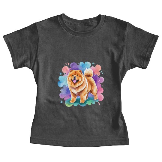 Chow Chow Watercolor Baby Tees