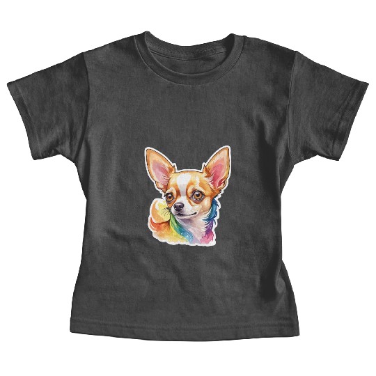 Chihuahua Watercolor Baby Tees