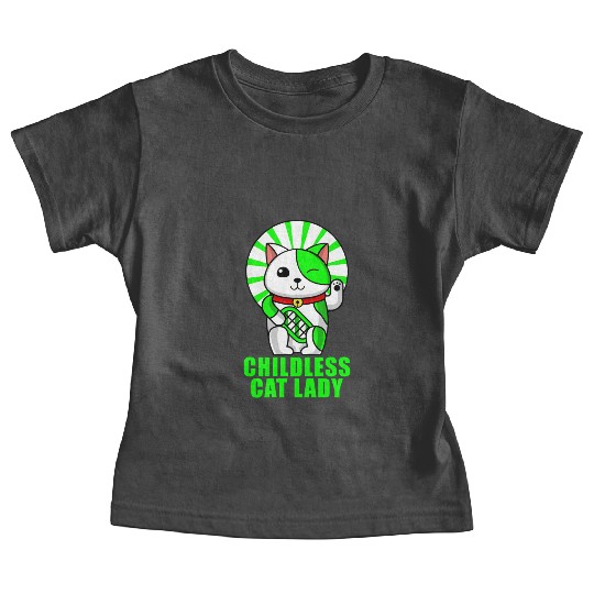 childless cat lady Baby Tees