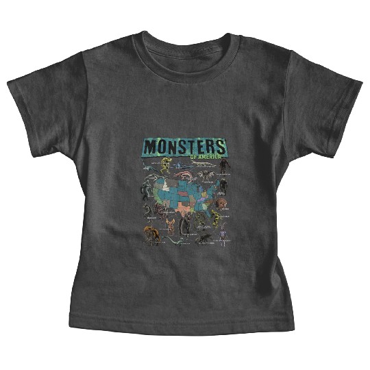 Cryptid Monsters Folklore Creature Cryptozoology Baby Tees