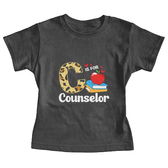 Leopard Print Back To School For School Counselor Baby Tees