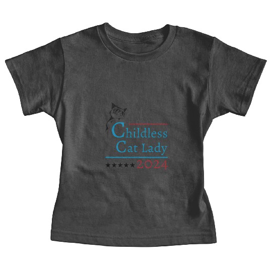 "Childless Cat Lady" Kamala Harris 2024 Baby Tees