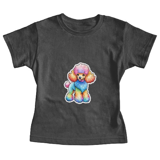 Poodle Watercolor Baby Tees
