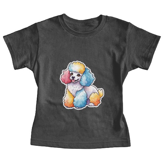 Poodle Watercolor Baby Tees