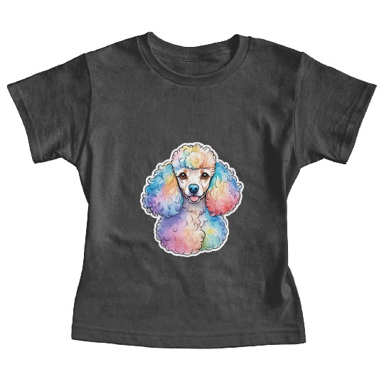 Poodle Watercolor Baby Tees