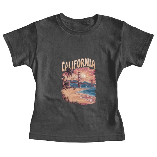 CALIFORNIA GOLDEN GATE BRIDGE BAY AREA Baby Tees