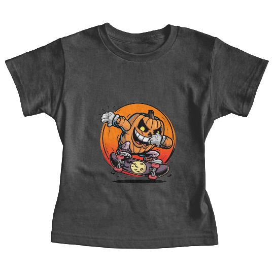 Halloween jack o lantern dabbing Baby Tees