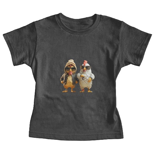 Stylish streetwear on hip chickens Baby Tees