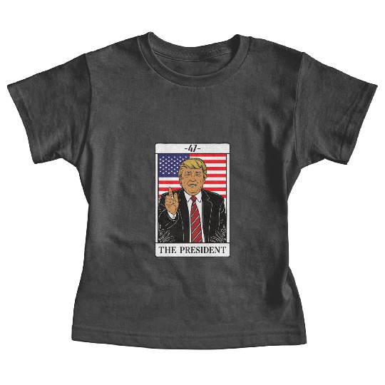 Trump 2024 The President Tarot Card 47 Premium Baby Tees