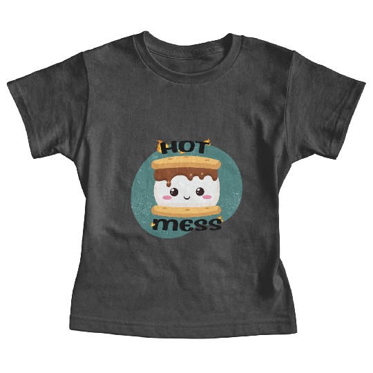 Hot Mess Kawaii S'more Meme Baby Tees