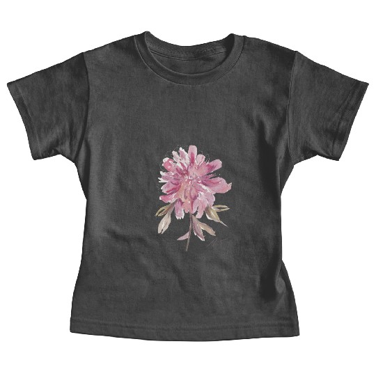 Peony loose watercolor hand-painted Baby Tees