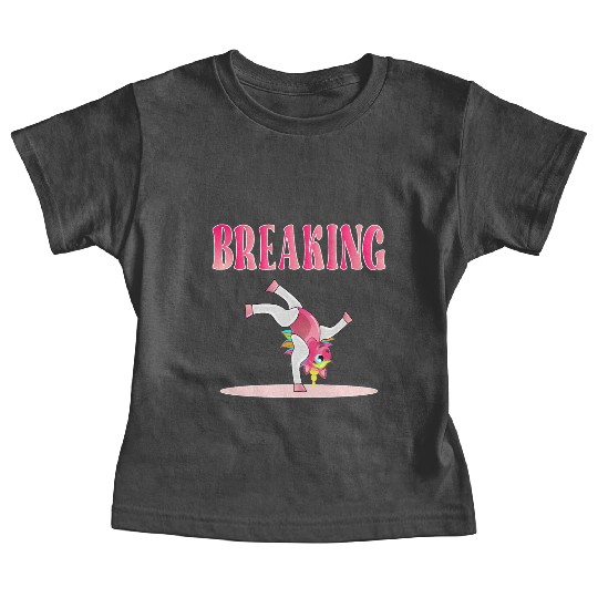 BREAKING DANCE UNICORN Baby Tees
