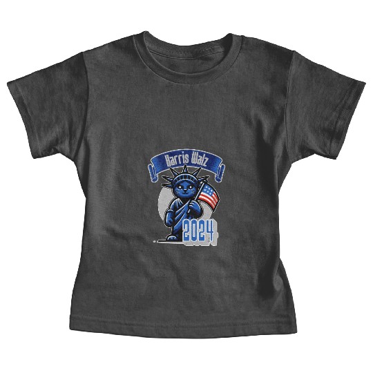 Cat Lady Harris Walz Statue of Liberty 2024 Baby Tees