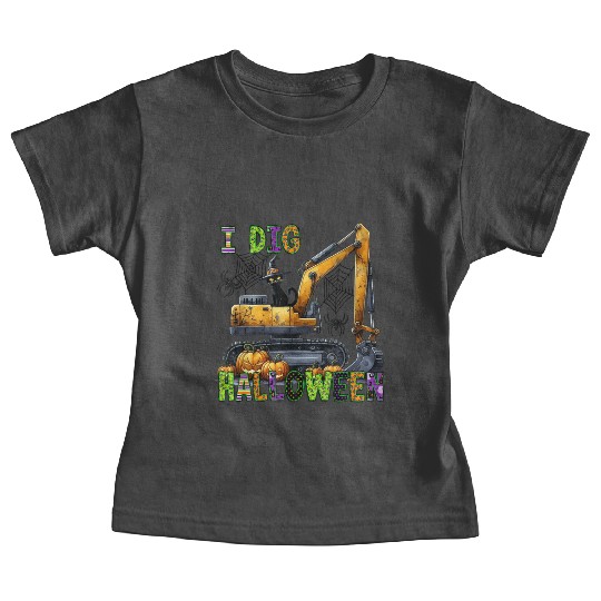 Construction Halloween Toddler I Dig Halloween Exc Baby Tees