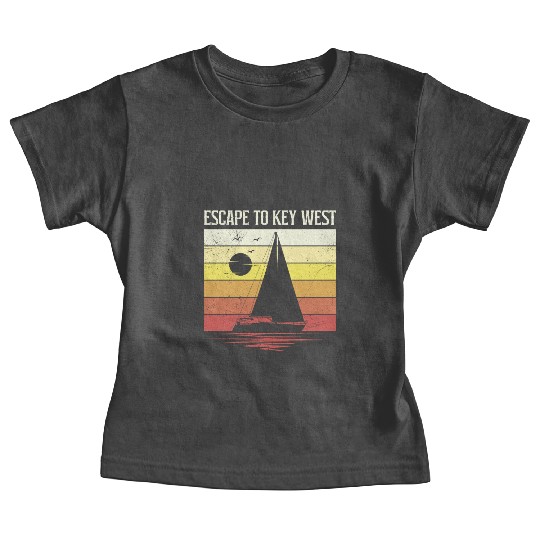 Florida ESCAPE TO KEY-WEST Sailing Florida Baby Tees