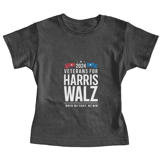 Veterans For Harris Walz 2024 Presidential Baby Tees