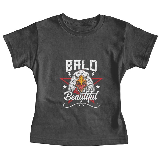 Bald & Beautiful American Eagle with Stars and Baby Tees
