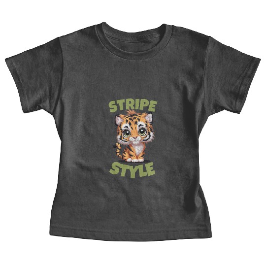 Cute Tiger Stripe Style Baby Tees