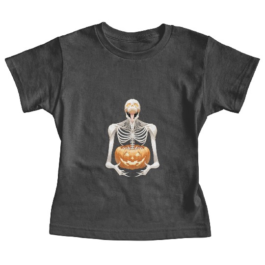 Heavy Metal Skeletons and Skulls Halloween Art Baby Tees