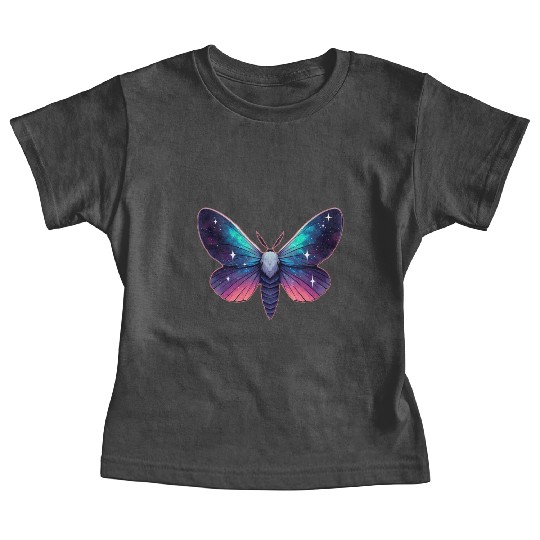 Galaxy Moth - Cosmic Space Themed Fantasy Baby Tees