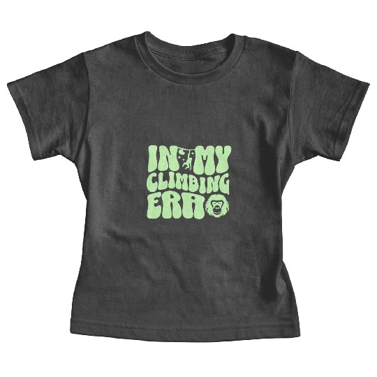 In my climbing era curvy boulderwriting bouldering Baby Tees