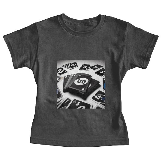 Black Uno Cards Baby Tees