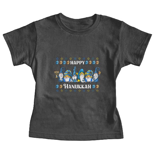 "Hanukkah Gnome" Wishing You a Happy Hanukkah Baby Tees