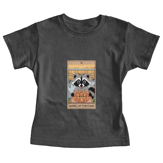Wheel of Fortune Raccoons Tarot Card Baby Tees