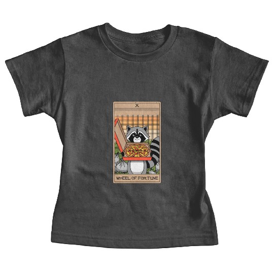 Wheel of Fortune Raccoons Tarot Card Baby Tees