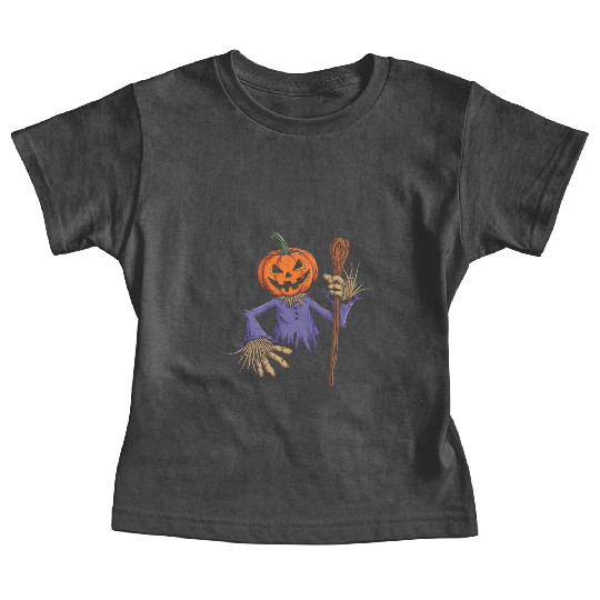 Spooky Halloween Scarecrow Baby Tees