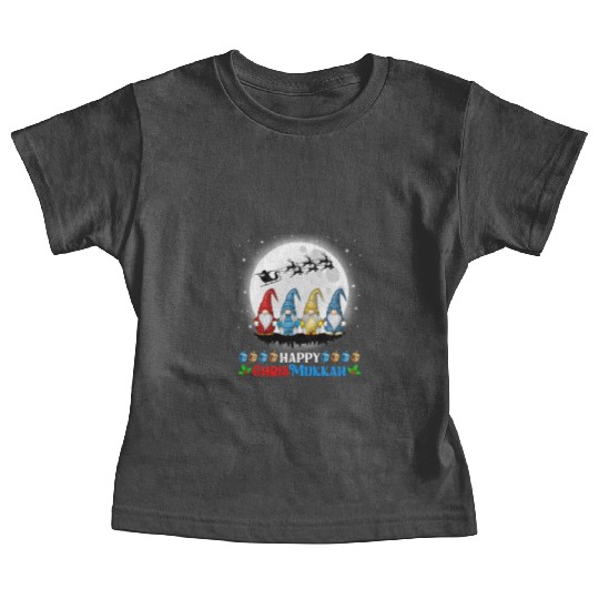 Happy Chrismukkah Gnomes Christmas Hanukkah Baby Tees