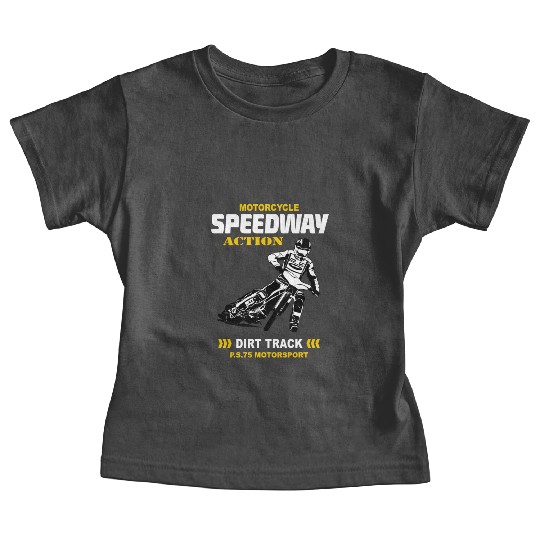 Motorcycle Speedway Racing Baby Tees