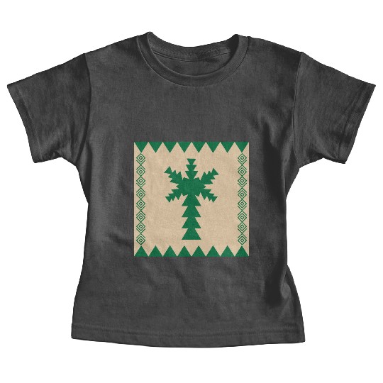 Traditional Geometric Design PALM TREE Baby Tees