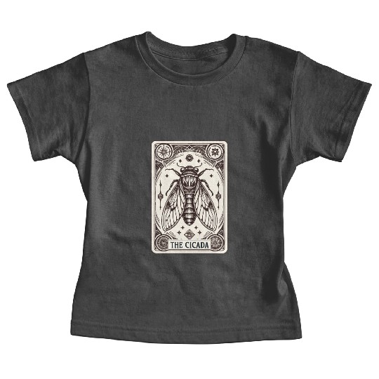 Cicada Tarot Card Brood Emergence Baby Tees