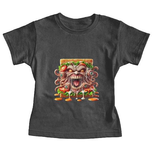 Terrifying Monster Sandwich Baby Tees