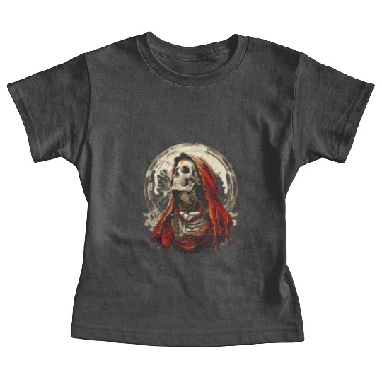 Santa Muerte Saint Death Mexican Sugar Skull Baby Tees