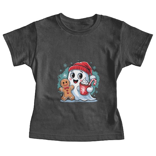 Cute Christmas Ghost Baby Tees