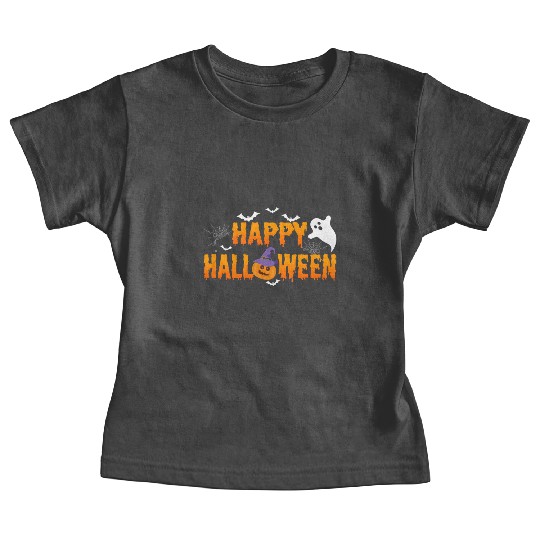 Trick Or Treat Happy Halloween Costume Ghost Scary Baby Tees