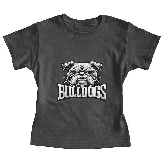 Bulldogs Mascot Back To School Team Spirit Baby Tees