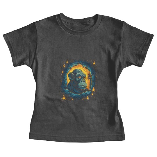 Night of the Starry Dungeon Monkey Baby Tees