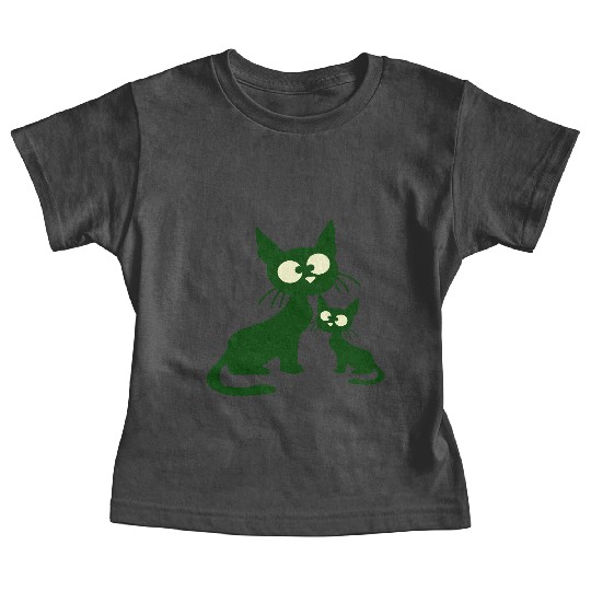 Crazy cat mom dad kitten child kitten family team Baby Tees