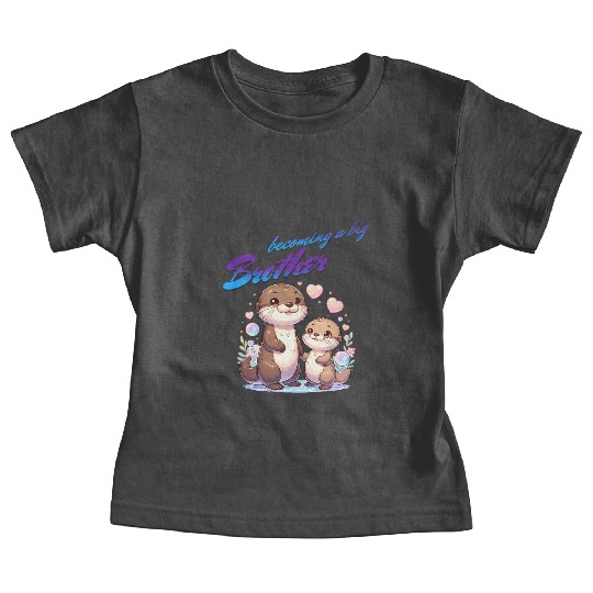 Soon I'll Be A Big Brother, Sweet Otter Brother Baby Tees