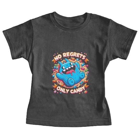 Stitch Halloween Disneyland No Regrets Only Candy Baby Tees