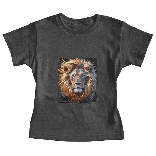 A majestically abstract lion Baby Tees