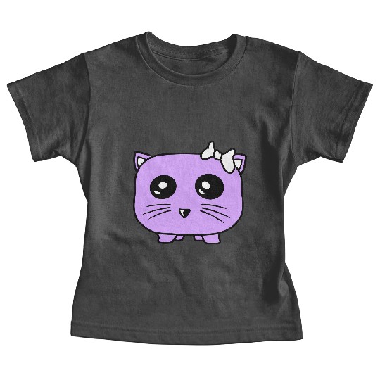 Girl Cat Pretty Fun Bow Small Female Hamster Woman Baby Tees
