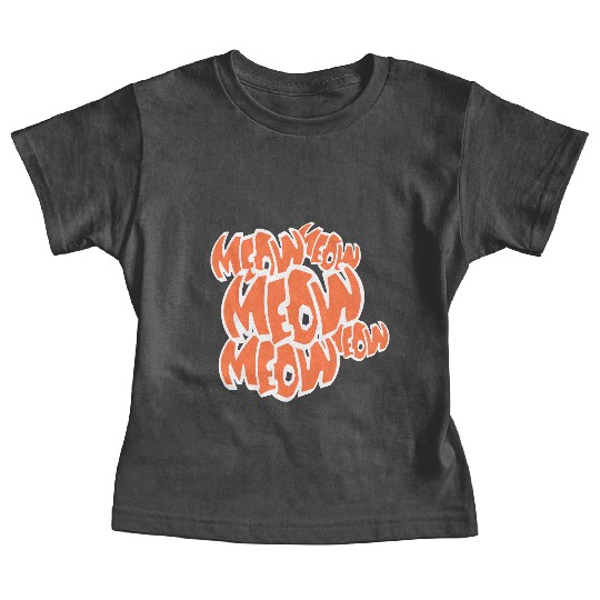 Many Funny Meow Cat Meow Comic Letters Text Quote Baby Tees