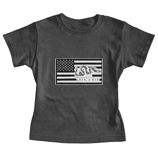 Join Or Die Flag 1776 LIKE US ON FACEBOOK # Baby Tees